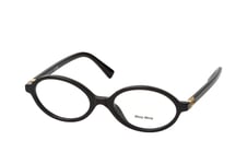 Miu Miu 0MU 01XV 1AB1O1, including lenses, OVAL Glasses, FEMALE