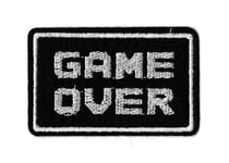 Patche écusson game over jeu video gamer vintage patch DIY thermocollant brodé