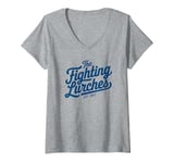 Womens Fighting Lurches Retro Fan Gear V-Neck T-Shirt