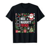 Nice Naughty French Christmas Santa Claus France T-Shirt