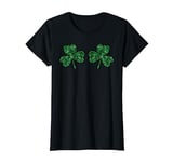 Shamrock Clover Boobs Funny Luckey St Patricks Day Women T-Shirt