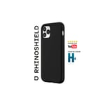 RhinoShield Coque Compatible avec [iPhone 11]   SolidSuit - Coque Fine avec Technologie d'absorption des Chocs et Finition Premium Mate - Noir Classic - Neuf