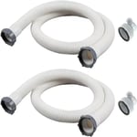 2 set för Intex swimmingpool slangadapter Ersättningsslang Swimming Pool slang filter Pump slangkopplingar