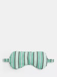 HUSH Stripe Sleep Mask, Green/Multi