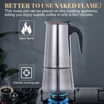 (600ml) ElectricMaker Food Grade Portable Stainless Steel Moka Pot