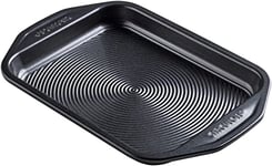 Circulon Ultimum Small Baking Tray Non Stick - Small Oven Tray, Durable Carbon Steel, Freezer & Dishwasher Safe Bakeware, Black, 29.2 x 19.8 x 2.5cm