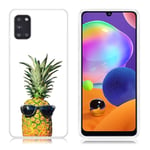 Samsung Deco Galaxy A31 kuoret - Ananas Keltainen