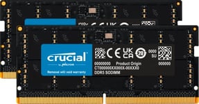 Crucial RAM 16GB Kit (2x8GB) DDR5 5600MHz (or 5200MHz or 4800MHz) Laptop Memory CT2K8G56C46S5
