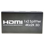 HDMI Splitter 1 Input 2 Output 4K 2K Video Audio Dual Monitor Display Connection