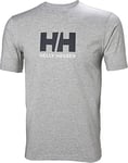 Helly Hansen Mens HH Logo T-Shirt, S, Grey Melange