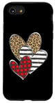 iPhone SE (2020) / 7 / 8 Happy Valentines Day Love Cute Heart Cheetah Plaid Pattern Case