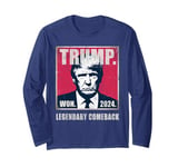 Vintage TRUMP LEGENDARY COMEBACK Epic We Won The Greatest Long Sleeve T-Shirt