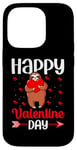 iPhone 14 Pro Sloth Happy Valentine Day Couple Funny Valentine's Sloths Case