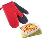 Westmark Set of 2 Oven Mitts, One size, Length: approx. 26.5 cm, Cotton/neoprene