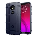 Motorola Moto G7 Power iskunvaimennuskotelo - Sininen Tummansininen