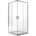 Parois cabine de douche angulaire transparent h 185 mod. Ready 70X70 cm carré