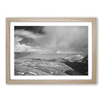 Big Box Art Ansel Adams Rocky Mountain National Park Colorado 5 Framed Wall Art Picture Print Ready to Hang, Oak A2 (62 x 45 cm)