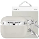 UNIQ-deksel til Vencer AirPods Pro 2 gen silikongrå/krittgrå