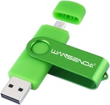 Clé USB 16Go USB 2.0 Wansenda OTG USB Flash Drive pour appareils Android/PC/Mac (16Go, Vert)