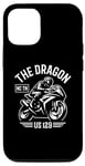 Coque pour iPhone 15 The Dragon 129 TN and NC USA Sport Bike Moto Design