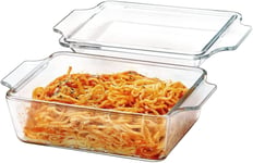 Small Rectangle Casserole Dishes with Lid, 1L Individual Lasagne Dishes, Oven