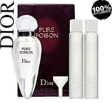 100%AUTHENTIC DIOR PURE POISON SEDUCTRESS AMULET Refillable PURSE SPRAY **RARE**