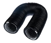 Steinberg14 Black 127mm Flexible Ducting 3m - 5 inch Ducting for Air Conditioner - Extractor Tube Hose - Tumble Dryer Pipe - PVC/Aluminium Duct for Cooling Ventilation and Air Conditioning Systems