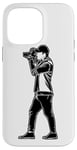 Coque pour iPhone 14 Pro Max Photographe Sketch Camera Guy Artiste photo