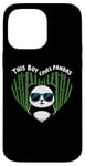 iPhone 14 Pro Max This Boy Loves Pandas Cute Panda Bear Valentines Day Case