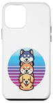 Coque pour iPhone 12 mini Husky Shiba Inu golden retriever chien mignon animal de