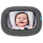 Munchkin Rétroviseur Voiture Bébé, Miroir Voiture de Siège Arrière, Miroir Grand Angle pour Bébé et Nourrisson, Miroir Auto Incassable et Résistant aux Chocs, Accessoire Voiture Enfant Indispensable