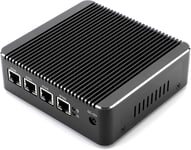 Newer Celeron J4125 Quad Core Firewall Micro Appliance,Mini Pc,Nano Pc,Routeur Pc Avec 8 Go De Ram 128 Go Ssd,4 Ports I226 2,5 Gbe Aes-Ni Compatible Avec Pfsense Opnsense..