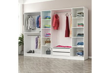 Fruitland Garderobe 270 cm - Hvit Garderobeskap & klesskap