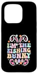 Coque pour iPhone 15 Pro Thème de Pâques I'm the Fishing Bunny