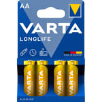 Batteri Varta Aa Longlife Extra Alkaline 4 Stk