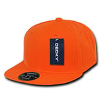 Decky Men's Retro Fitted Caps Head Wear-Orange, Size 7 1/8"