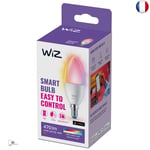 WiZ ampoule couleur LED connectée Wi-Fi E14 flamme, équivalent 40W, 470 lumen, f