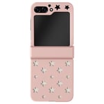 Case for Samsung Z Flip 5 Hard Star Pattern Collection Star Case Pink