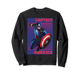 Marvel Captain America Halftone Pop Art Poster Sweatshirt