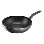 Tefal Titanium Ultra Wok Pan, 28cm Black