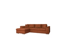 Camior Sofa med Divan 3-seter - Oransje 3 seters sofa divan