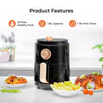 Air Fryer Oven Convection Cooker 1.8L Kitchen Oil Free Healthy Food Frying 1200W