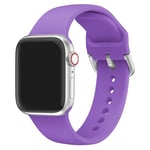 Apple Watch Series 5 40mm silikoninen kellonauha - Tumma Violetti