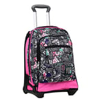 Yub Sac à Dos à Roulettes, Tech Sac à Livres à Roulettes, 3 En 1, Sac à Dos Détachable + Trolley, Filles et Garçons, pour L'École, le Sport, les Loisirs, Pochette pour Ordinateur Portable,