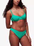 Whistles Ribbed Bikini Bottom, Green