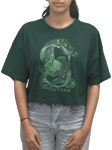 Harry Potter Slytherin Crop T-Shirt, Green Dark