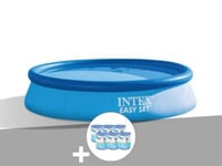 Kit piscine autoportée Intex Easy Set 3,05 x 0,61 m (avec filtration) + 6 cartouches de filtration