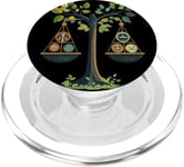 Tree of Balance with Scales for Nature Justice PopSockets PopGrip for MagSafe