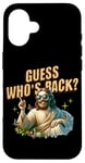 Coque pour iPhone 16 Guess Who’s Back Jesus Tee