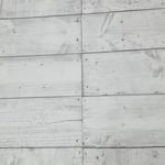 Off White Painted Wood Effect Wallpaper Rustic Realistic Paste the Wall Textured